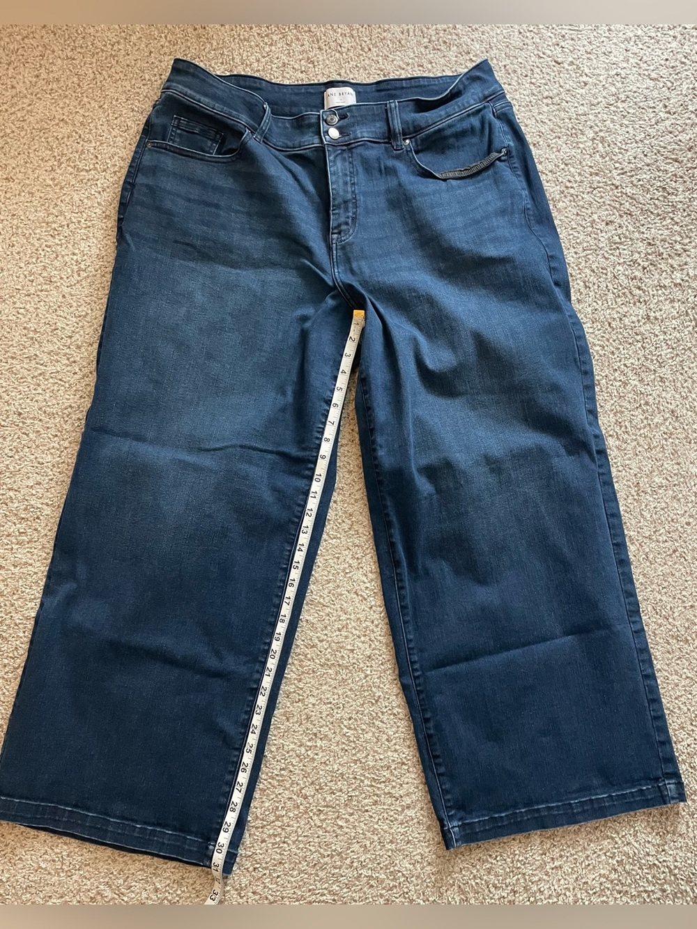 Lane Bryant Dark Blue High Rise Wide Leg Women's Jeans
